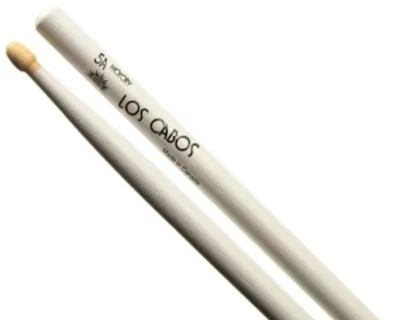 Los Cabos White Hickory 'White Dip' Drumsticks - 5A - Wood Tip - 3 Pairs