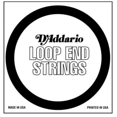 D'Addario LE028W Nickel Wound Loop End Single String, .028