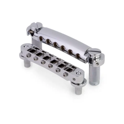TonePros LPM04 Tune-o-matic Bridge / Tailpiece Set - Chrome Small Posts