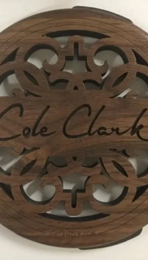 LUTEHOLE Soundhole Cover Walnut - COLE CLARK Branded For Angel GUITAR