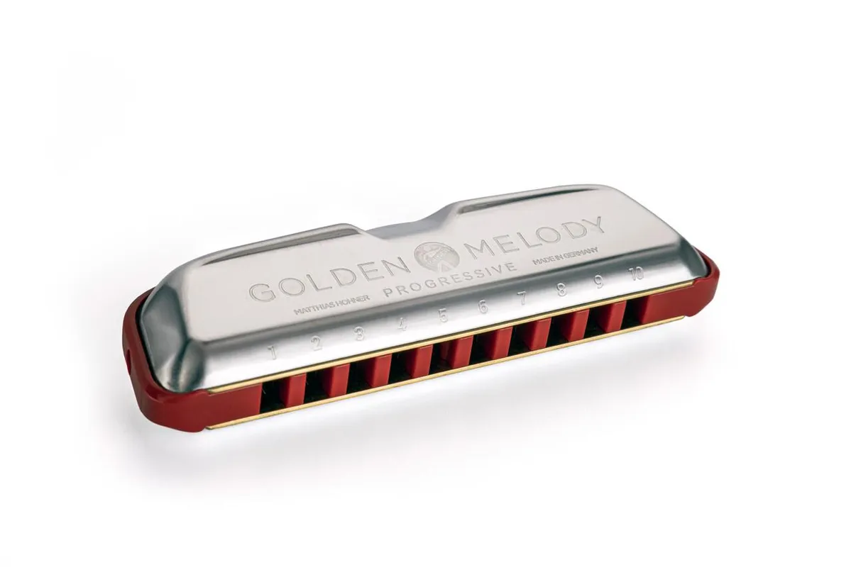 Hohner Golden Melody Harmonica - Key of G with Equal-tempered Tuning for Melody Playing