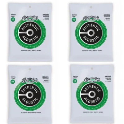 Martin Acoustic Marquis Silked Guitar Strings 12-string set Extra Light - 4 SETS