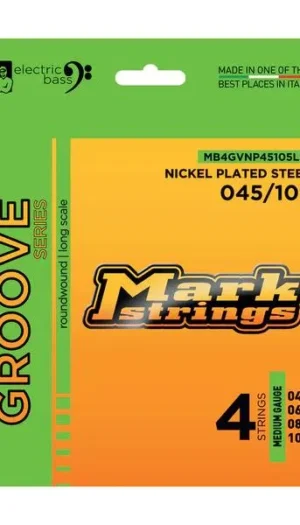 Markbass Groove Series Roundwound Nickel Plated Bass Strings 45 - 105
