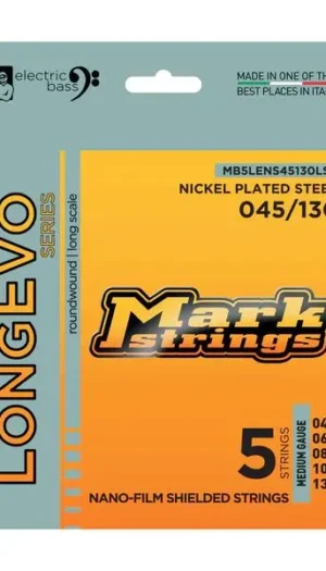 Markbass LongEvo Nickel Plated Bass Strings 5 String 45 - 130