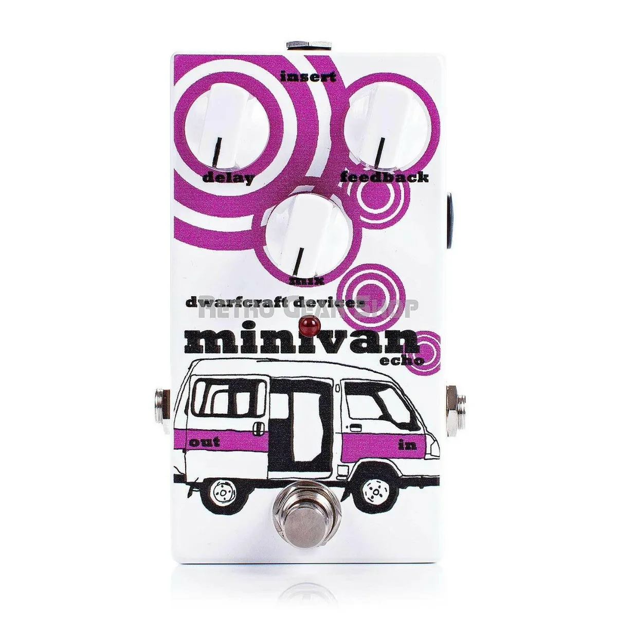 Dwarfcraft Devices Mini Van Echo / Delay Guitar effects Pedal Minivan