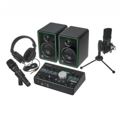 Mackie Studio Bundle with Big Knob Studio, Monitors, and Microphones