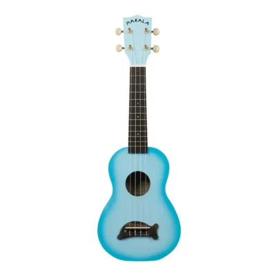 Kala Makala Dolphin Series Sporano Ukulele Light Blue burst  Gloss with Bag