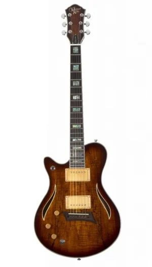 Michael Kelly Hybrid Special Lefty Electric Guitar in Spalted Burst