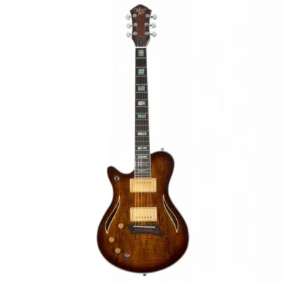 Michael Kelly Hybrid Special Lefty Electric Guitar in Spalted Burst