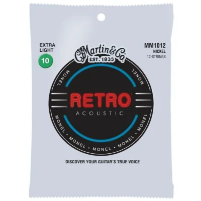 Martin Retro 12-string Acoustic Guitar Strings - .010-.047 Extra Light