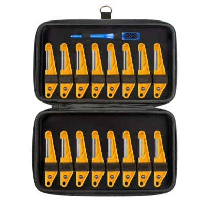 MusicNomad MN676 16-piece Diamond Coated Nut File Shop Set with Case