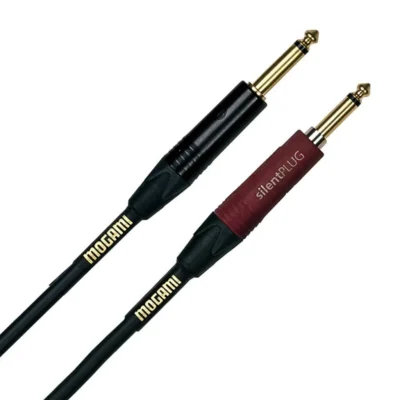 Mogami Gold Instrument Cable Silent Plug | Straight to Straight – 25ft