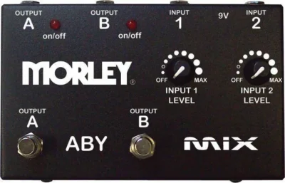 Morley ABY Mix Guitar Mixer and Switcher with Independent input controls New