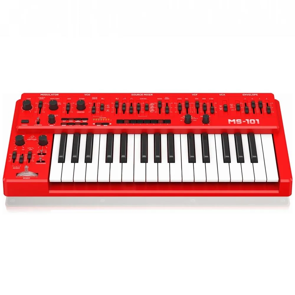 Behringer MS-1-RD Analog Synthesizer with Handgrip - Red