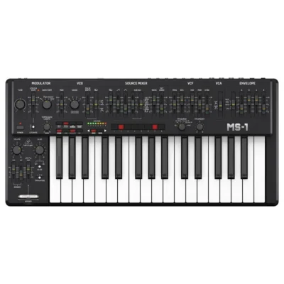 The Behringer MS101 32 Full-Sized Keys Black Analog Synthesizers 3340 VCO