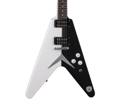 Dean Guitars Michael Schenker Flying V Electric Guitar - White / Black