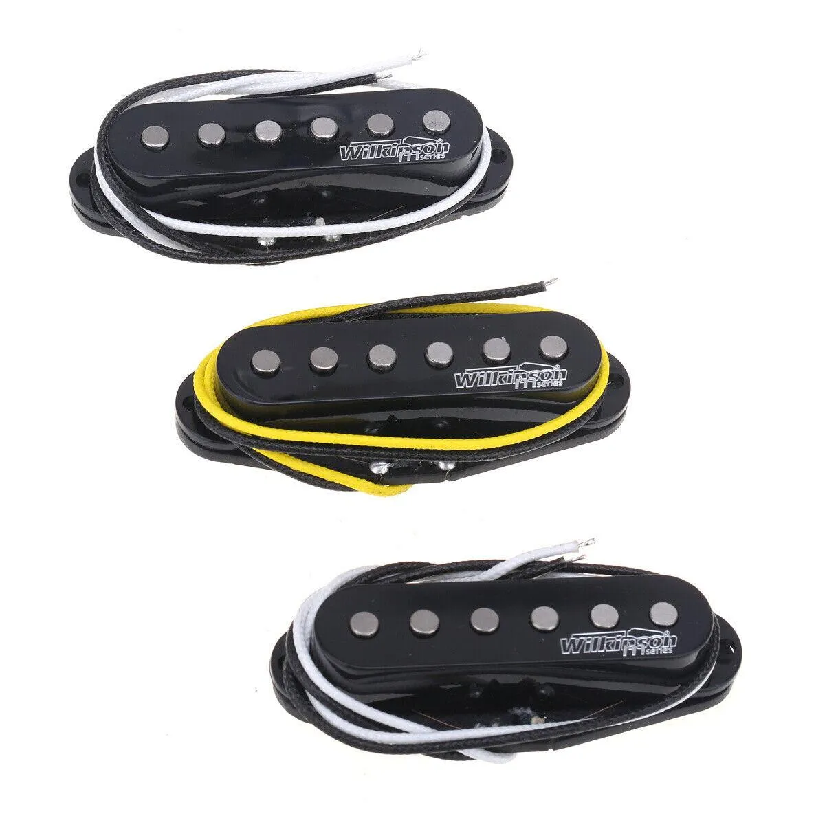 Wilkinson 60's Style Single Coil Electric Guitar Pickup Set - Black