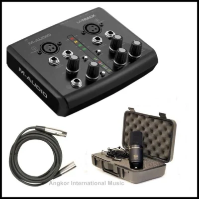 M-Audio M-Track USB Audio Interface + MXL 770 Microphone Home Recoding Pack