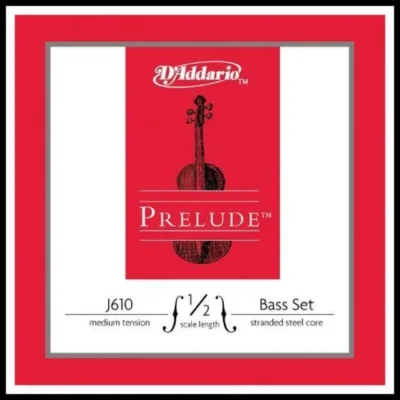 D'Addario Prelude Double Bass String Set 1/2  Scale, Medium Tension GDAE strings