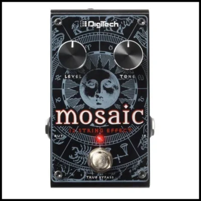 Digitech Mosaic Polyphonic 12-String Pitch Shift  Guitar Effects Pedal Inc adapt