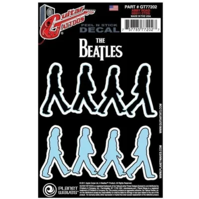 D'Addario Planet Waves Guitar Tattoo Decal Beatles Abbey Road GT77202