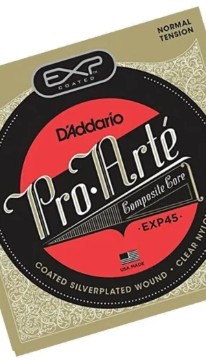 D'Addario EXP45 Coated Nylon Classical Guitar Strings Normal Tension