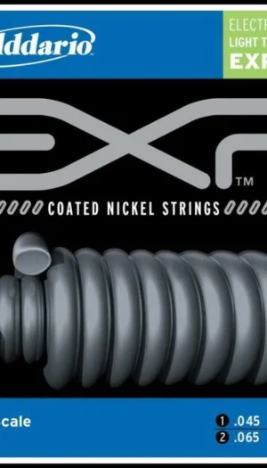 D'Addario EXP165 Coated Soft Top/Regular Bottom Bass Guitar Strings  45 - 105