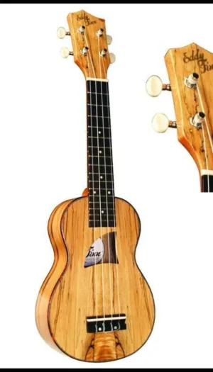 Eddy Finn Tenor Ukulele Spalted Maple top and Back Uke TF-24T Aquila Strings