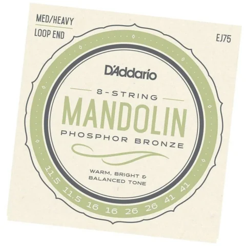 D'Addario J75 EJ75 Phosphor Bronze Medium/Heavy Mandolin Strings 11.5 - 41