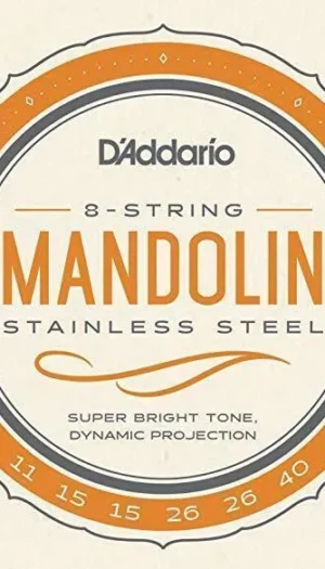 D'Addario EJS74 Mandolin Strings  Phosphor Bronze Stainless Steel, 11 - 40
