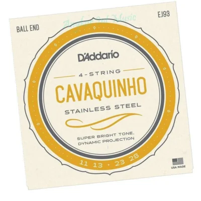D'Addario J93 Cavaquinho Strings Stainless Steel wound 11 - 28 EJ93