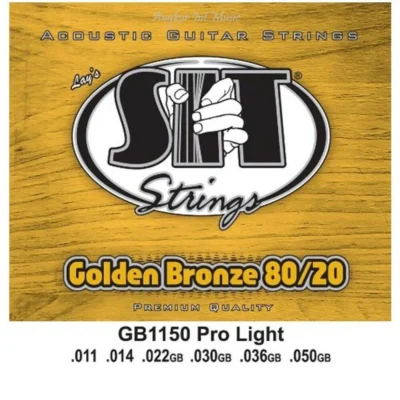 SIT GB-1150 Golden Bronze 80/20 Pro Light Acoustic Guitar Strings 11 - 50