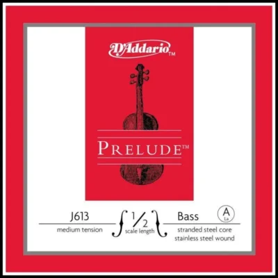 D'Addario Prelude Bass Single A  String, 1/2 Scale, Medium Tension J613