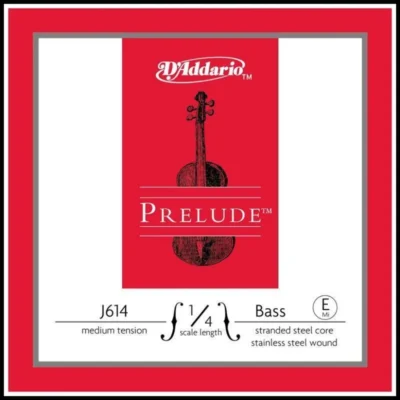 D'Addario Prelude Bass Single E String, 1/4 Scale, Medium Tension J614