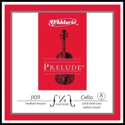 D'Addario Prelude  Cello Single A String 1/4  Scale Medium Tension