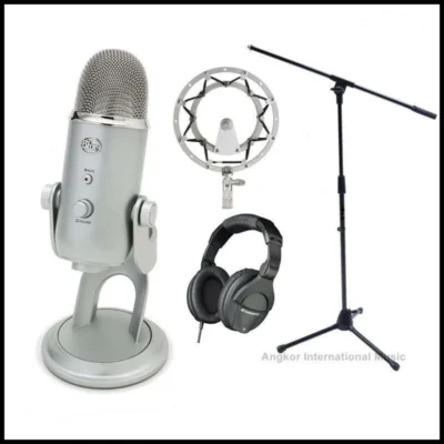 Blue Microphones Yeti USB Mic Sennheiser HD280 headphones + Radius 2 Shockmount