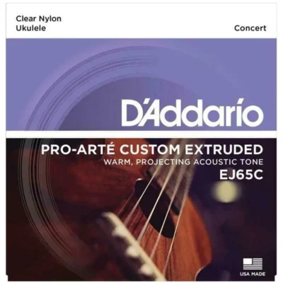 D'Addario EJ65C Pro-ArtǸ Custom Extruded Nylon Concert  Ukulele Strings