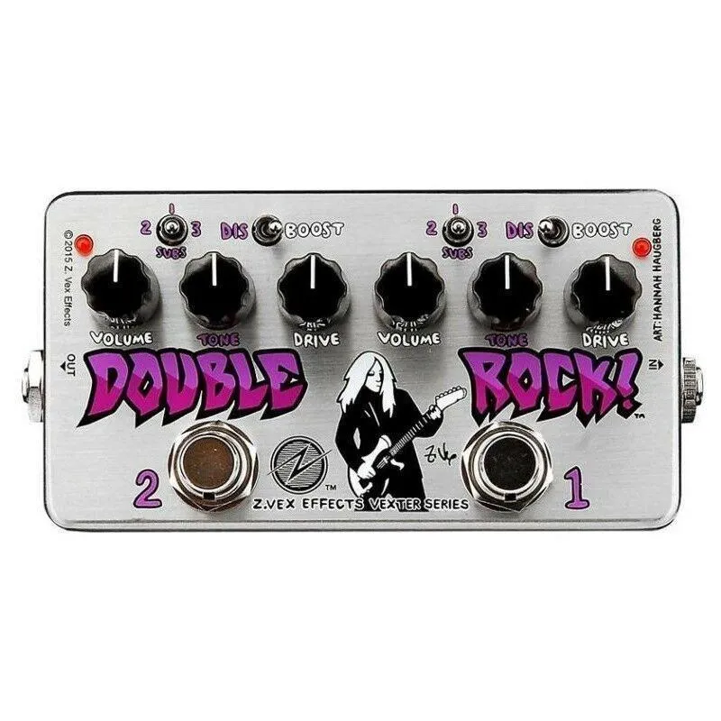 ZVex Double Rock! Vexter Distortion Guitar Effects Pedal