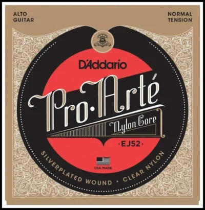 D'Addario EJ52 Pro-Arte Alto Guitar Strings, Normal Tension Clr/Silver