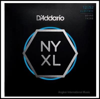 D'Addario NYXL1252W NYXL Nickel Wound Electric Guitar Strings, Wound 3rd 12 - 52