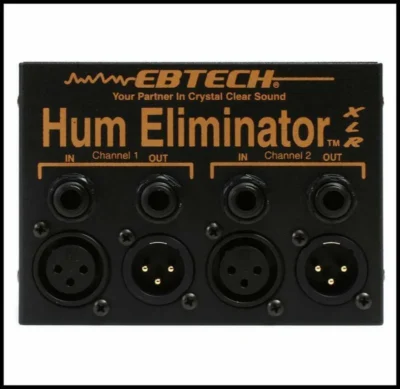 Ebtech HE-2 XLR 2-Channel Stereo Hum Eliminator with XLR