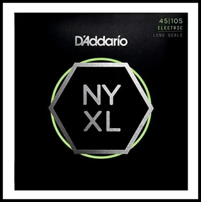D'Addario NYXL45105 Nickel Wound Bass Guitar Strings Light Top/Med Bottom 45-105