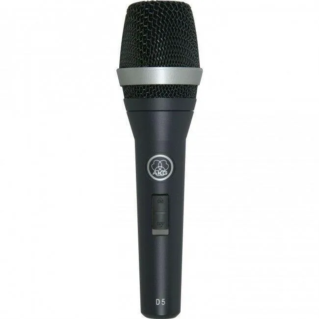 AKG D5S Handheld Dynamic Live Performance Stage Vocal Microphone On Off Switch