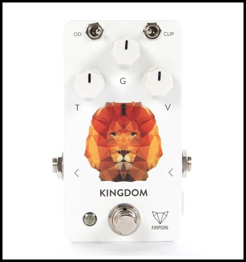 Foxpedal Kingdom Transparent Overdrive Guitar Effects Pedal Hand Wired
