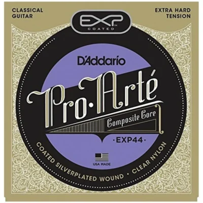 D'Addario EXP44 Coated Long Lasting Classical Guitar Strings Extra Hard Tension