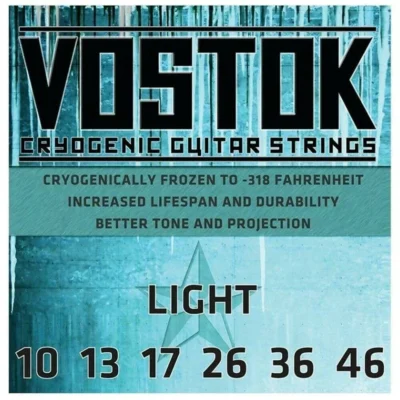 Everly Vostok 9710 Cryogenic Electric Guitar Strings Light  Gauge 10 - 46