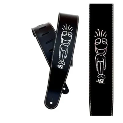 Planet Waves 25LS-JS icon Joe Satriani Adjustable Leather Guitar Strap Frog Man