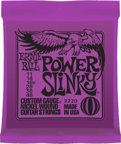 Ernie Ball 2220 Power Slinky Nickel Electric Guitar Strings Gauges 11 - 48