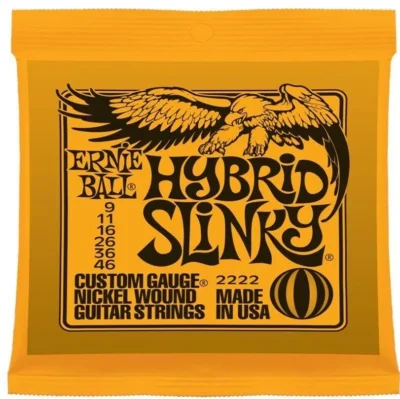 Ernie Ball Hybrid Slinky Nickel Electric Guitar Strings 9 - 46 2222