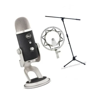 Blue Microphones Pro Yeti USB Microphone with Boom Stand Radius 2 Shockmount